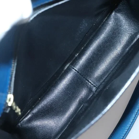 Authentic LOUIS VUITTON Epi Saint Cloud GM Shoulder Bag Toledo Blue M52195 LV - Picture 2 of 16